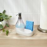 Dispensador de Jabón para Lavatrastos con Base Blanco