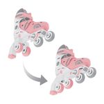 Patines Evolutivos 2 en 1 Talla Ajustable 30-33 Rosa Pastel
