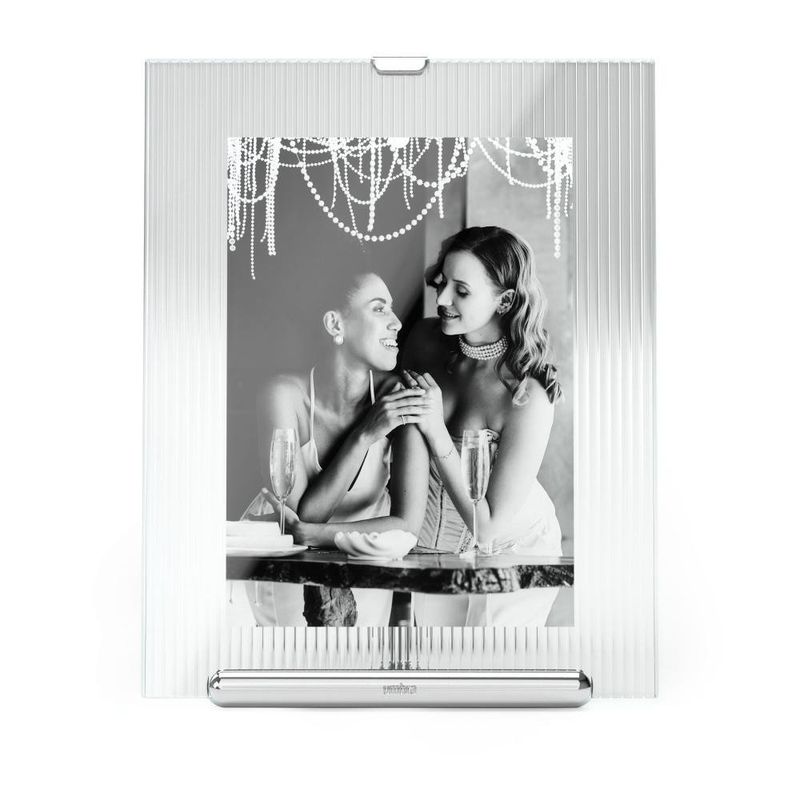 Marco para Fotos Flauta Cromado 5 x 7 Plg