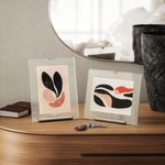 Marco para Fotos Flauta Cromado 5 x 7 Plg