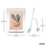 Marco para Fotos Flauta Cromado 5 x 7 Plg