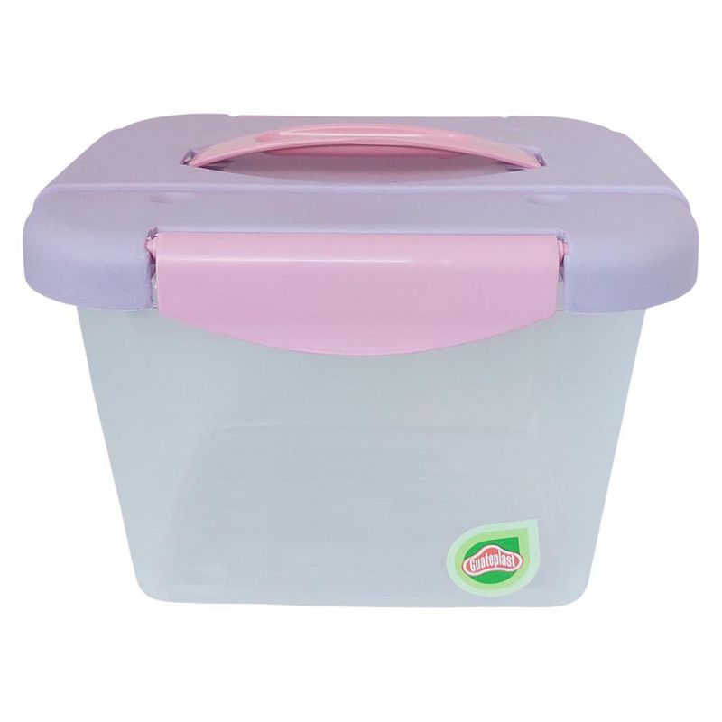 Caja Click 4 L Lila-Rosa con Asa