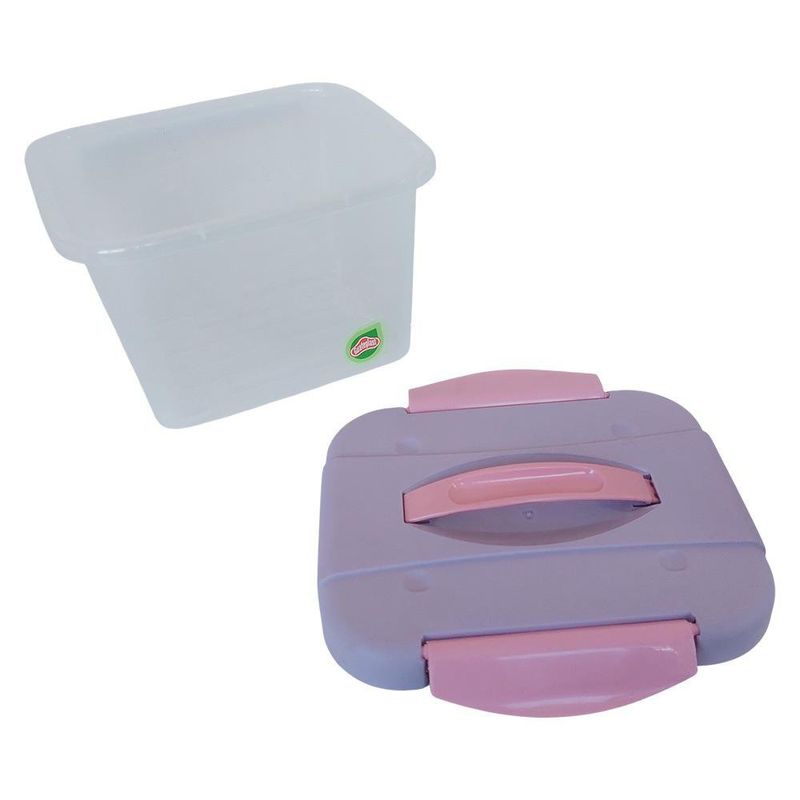 Caja Click 4 L Lila-Rosa con Asa