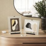 Marco para Fotos Flauta Negro 5 x 7 Plg