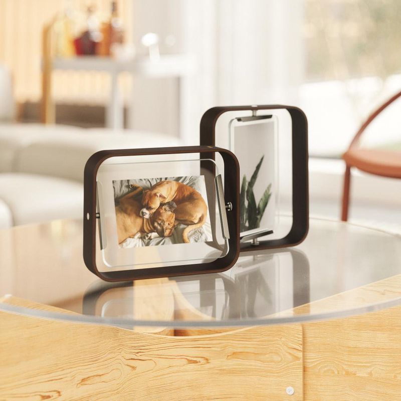 Marco para Fotos 360° Nuez 5 x 7 Plg