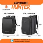 Mochila Adventure Hunter Expandible Color Negro