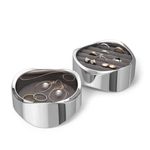 Joyero Cubo Cromado Organizador de Joyería