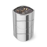 Joyero Cubo Cromado Organizador de Joyería