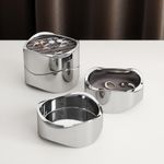 Joyero Cubo Cromado Organizador de Joyería