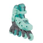 Patines 2 en 1 para Niños Talla Ajustable 26-29 Verde Menta