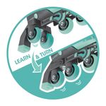 Patines 2 en 1 para Niños Talla Ajustable 26-29 Verde Menta