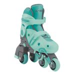 Patines 2 en 1 para Niños Talla Ajustable 26-29 Verde Menta