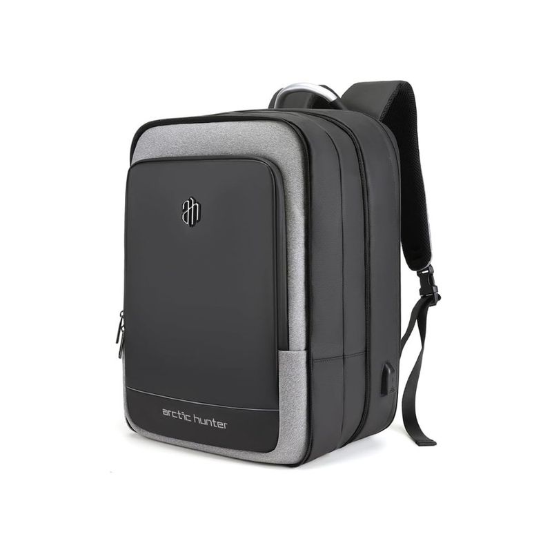 Mochila Adventure Hunter Color Negro con Gris