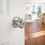 Chapa Tipo Pomo Palace Cromo Satinado para Baño