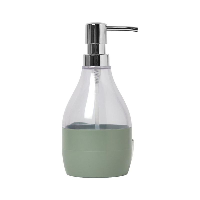 Dispensador de Jabón para Lavatrastos con Base Verde