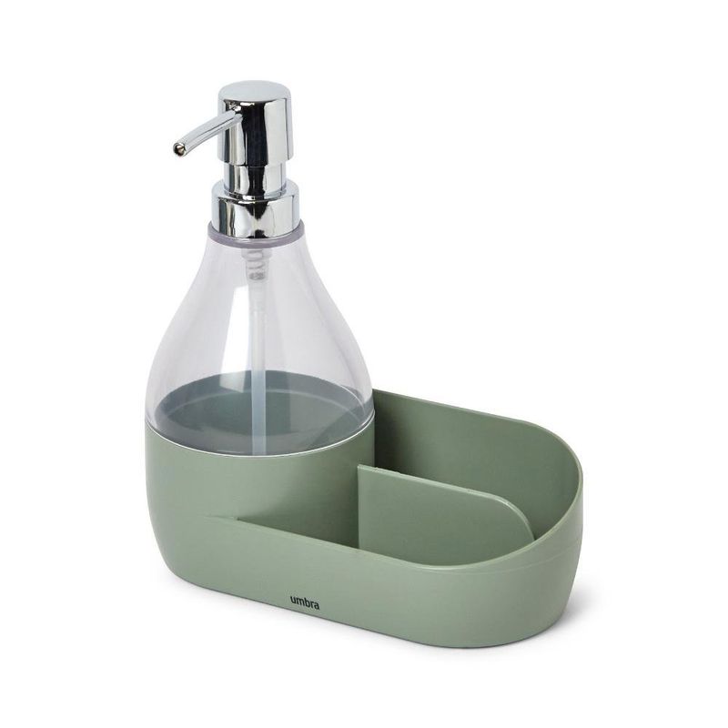 Dispensador de Jabón para Lavatrastos con Base Verde