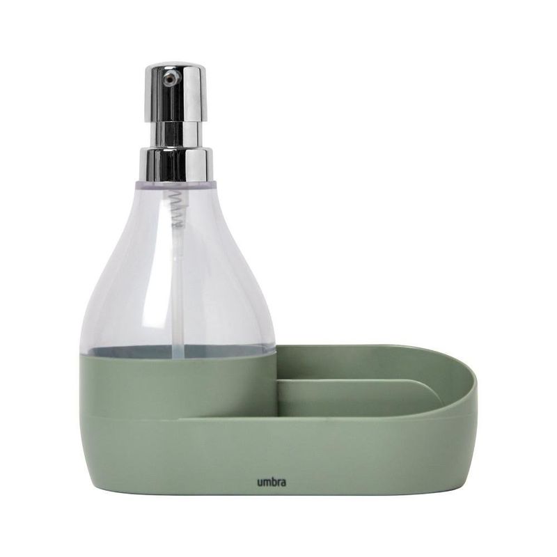 Dispensador de Jabón para Lavatrastos con Base Verde