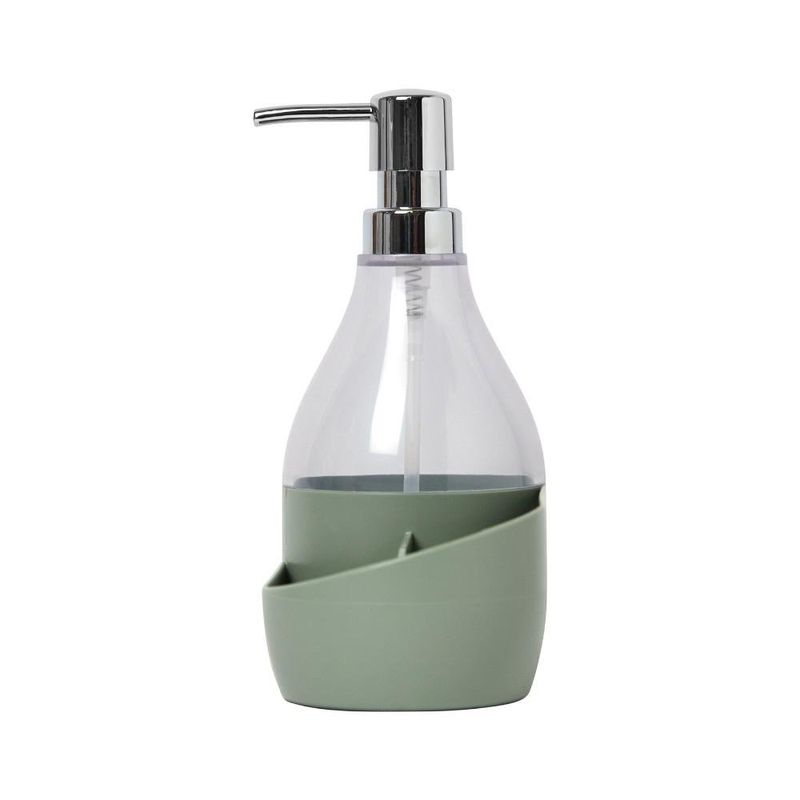 Dispensador de Jabón para Lavatrastos con Base Verde