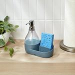 Dispensador de Jabón para Lavatrastos con Base Azul