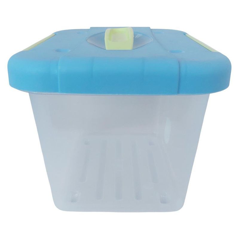 Caja Click 4 L Celeste-Verde con Asa