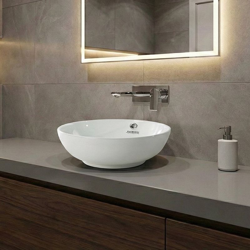 Lavamanos de Sobreponer Redondo Bali Blanco