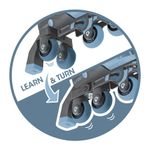 Patines en Línea 2-en-1 Talla Ajustable 26-29 Color Azul