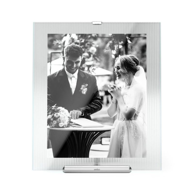 Marco para Fotos Flauta Cromado 8 x 10 Plg