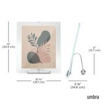 Marco para Fotos Flauta Cromado 8 x 10 Plg