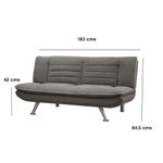 Sofá Cama Luz Café 183 cm