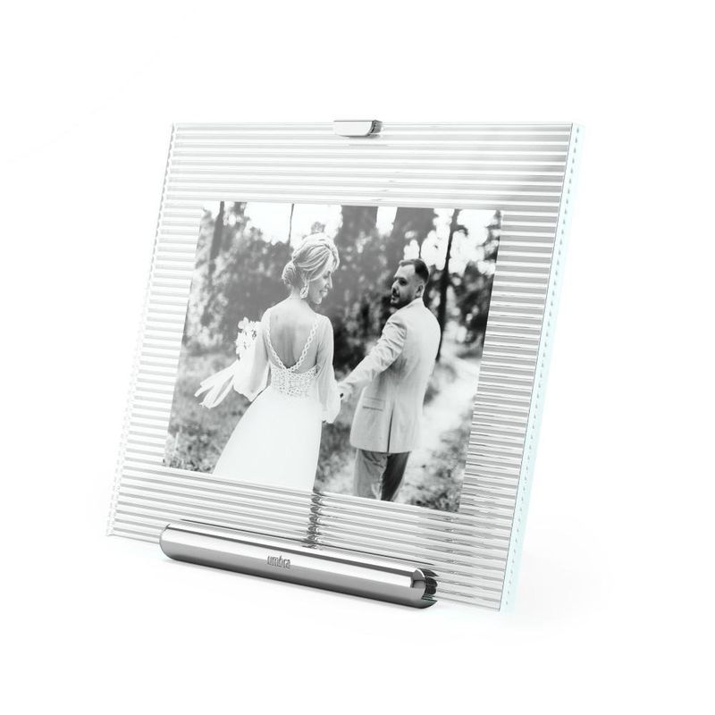 Marco para Fotos Flauta Cromado 4 x 6 Plg