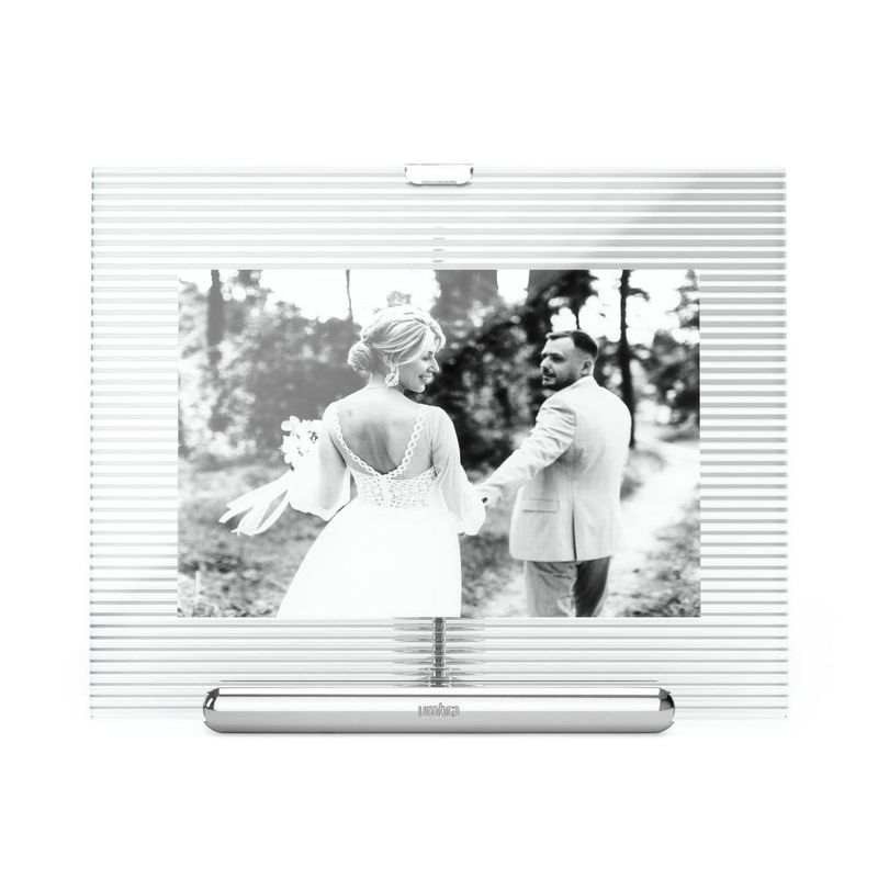 Marco para Fotos Flauta Cromado 4 x 6 Plg