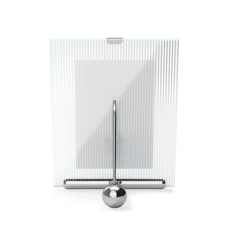 Marco para Fotos Flauta Cromado 4 x 6 Plg