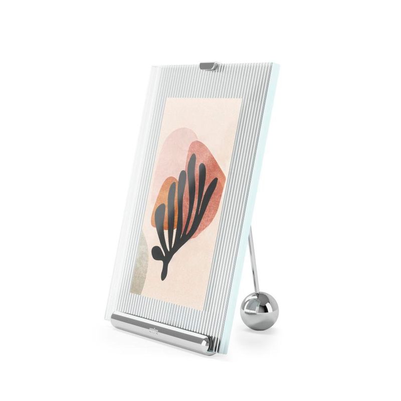 Marco para Fotos Flauta Cromado 4 x 6 Plg