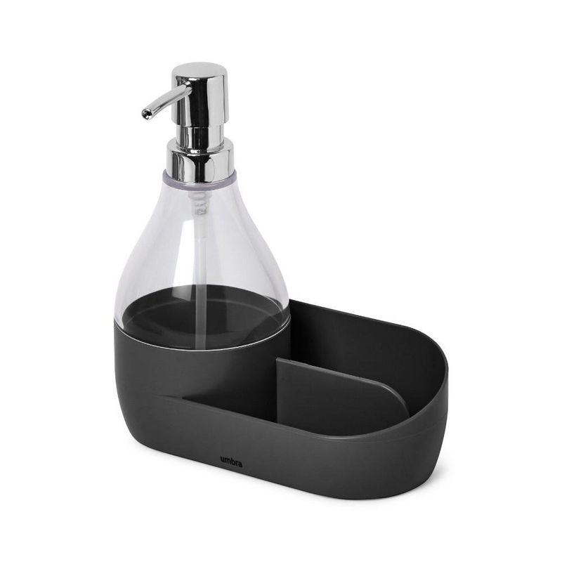 Dispensador de Jabón para Lavatrastos con Base Negro