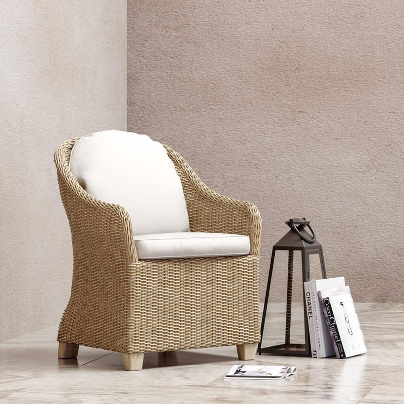 Set de 2 Sillas de Exterior Medena de Mimbre