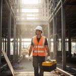 Chaleco de Seguridad con Cinta de Alta Visibilidad 2 plg Naranja