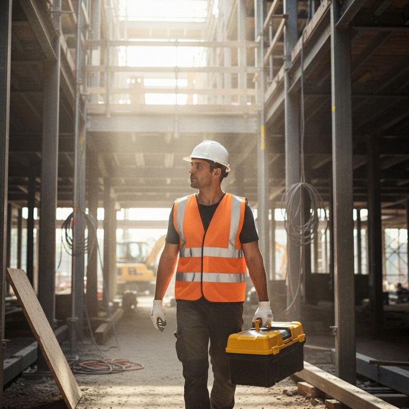 Chaleco de Seguridad con Cinta de Alta Visibilidad 2 plg Naranja