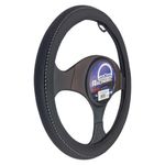 Cubre Volante Racingtec Premium con Costura y Puntos Color Negro