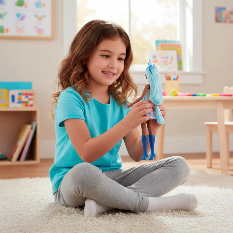 Muñeca con Falda de Ensueño y Accesorios de Unicornio