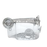 Canasta Esquinera Transparente de Plástico con Succión