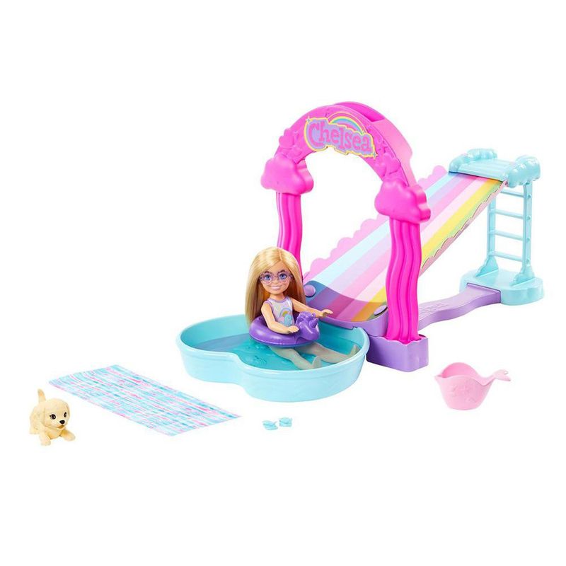 Set de Juego con Tobogán de Agua y Muñeca Chelsea