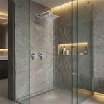 Mezcladora Bacci de 2 Llaves para Ducha con Regadera Cuadrada Cromo