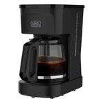 Cafetera Eléctrica de 12 Tazas Programable Negra