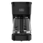 Cafetera Eléctrica de 12 Tazas Programable Negra