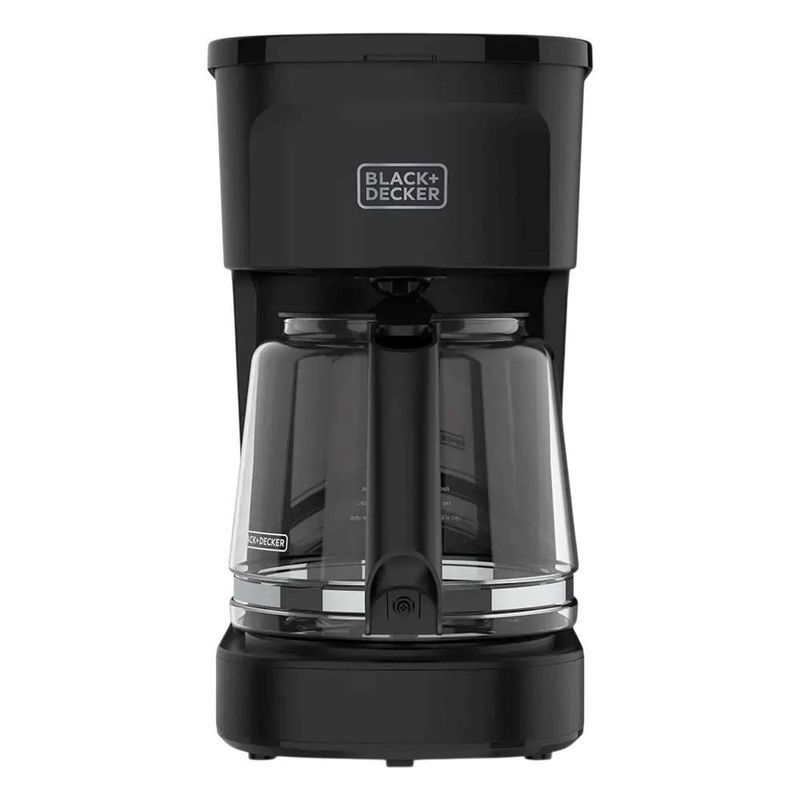 Cafetera Eléctrica de 12 Tazas Programable Negra