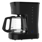 Cafetera Eléctrica de 12 Tazas Programable Negra