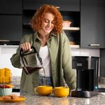 Cafetera Eléctrica de 12 Tazas Programable Negra