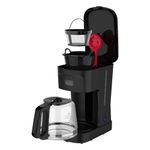 Cafetera Eléctrica de 12 Tazas Programable Negra