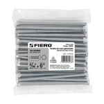 Tornillos Tipo Máquina de 5/16 x 6 plg de Acero Galvanizado en Bolsa de 30 Pzas