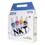 Tinta NKT 100ml para Epson 664 en Pack de 4 Colores
